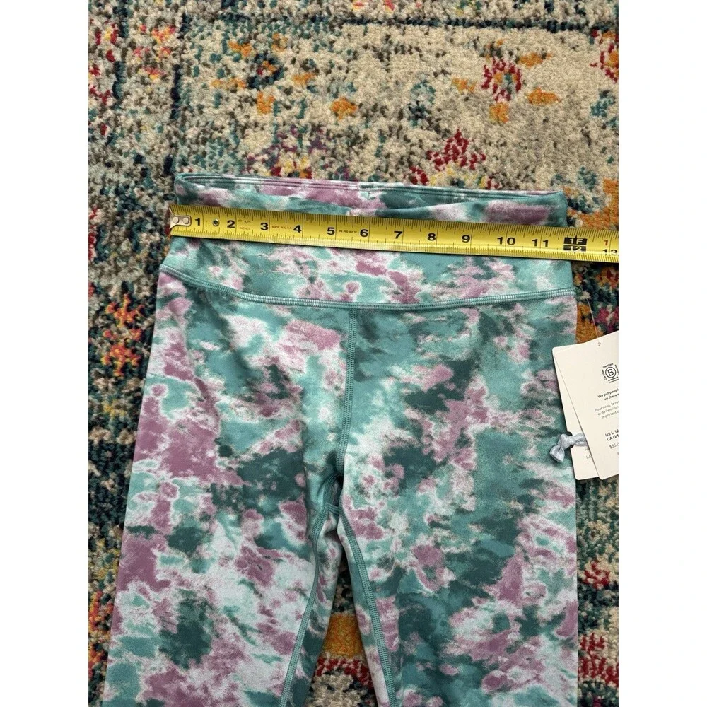 NEW Athleta‎ Girl High Rise Printed Chit Chat Tight Size Large 12